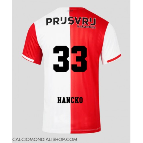 Maglie da calcio Feyenoord David Hancko #33 Prima Maglia 2023-24 Manica Corta